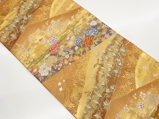 JAPANESE FUKURO OBI / WOVEN PLANTS